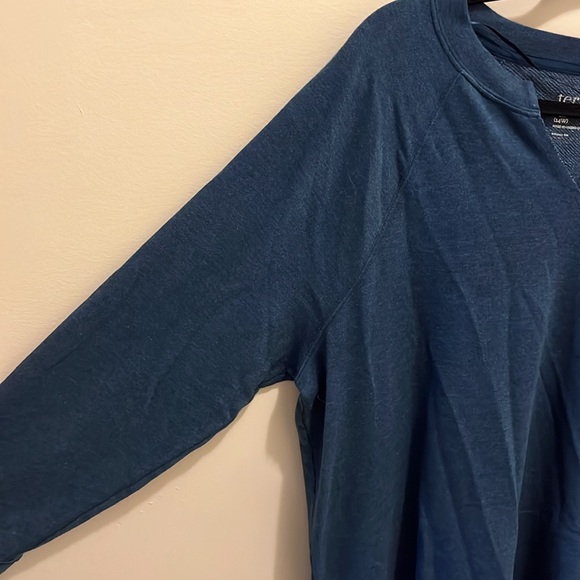 Terra & Sky blue pullover sweater, 0X - Picture 3 of 9